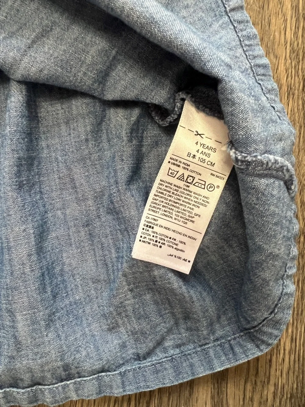GAP Baby Button-Front Dress - Blue - Size 4